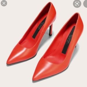 Via Spiga Neon Orange heels